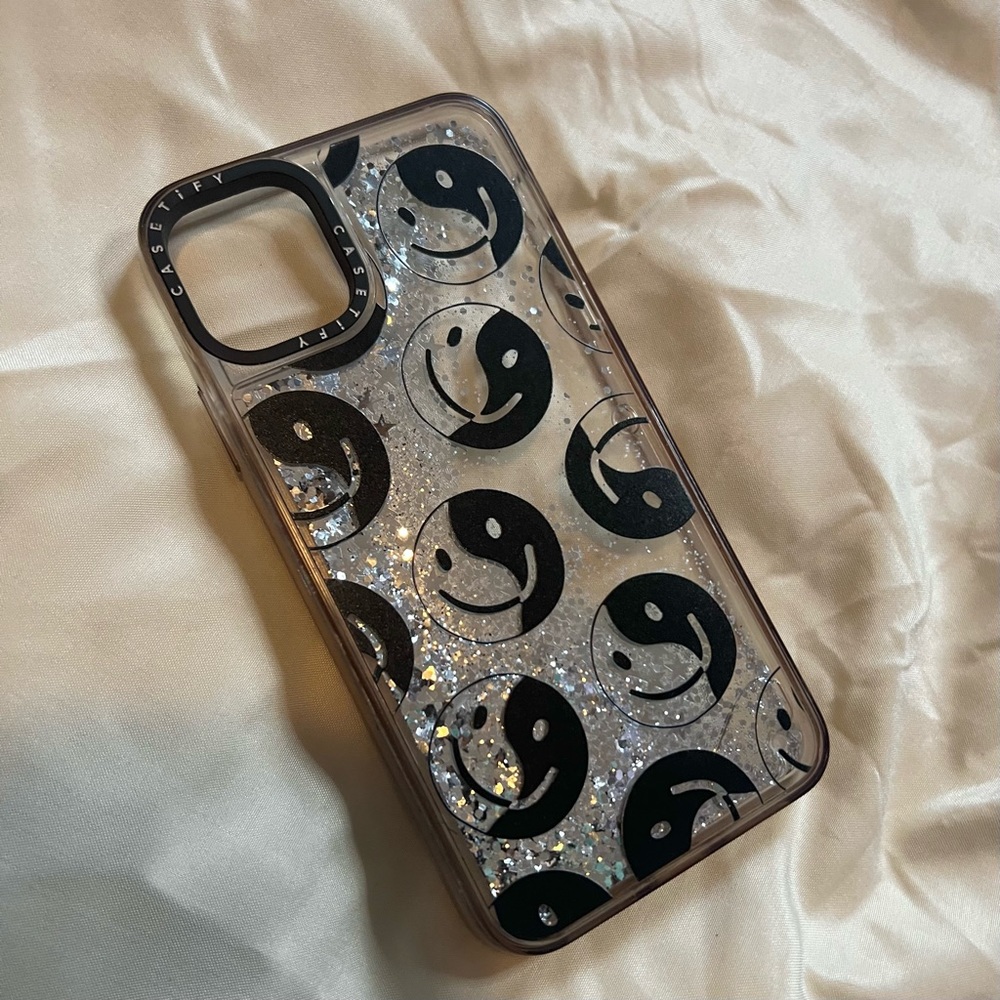 Casetify glitter smile iphone 11 pro max case